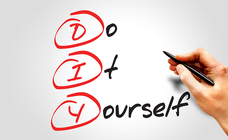 Image of text "Do It Yourself," with the initial DIY circled and in red. While DIY projects are the trend, DIY Business projects don't always work in your favor.